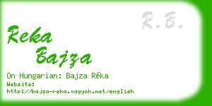 reka bajza business card