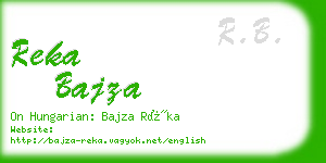 reka bajza business card